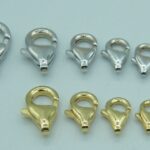 Karabiner aus 585er Gelb- und Weißgold für Goldketten, Goldarmbänder und Anhänger – in 5 verschiedenen Größen