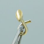 Nasen Piercing Gelbgold 750er