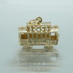 Cable Car San Francisco Vintage Charm Goldanhänger aus 585/- Gelbgold