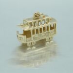 Cable Car San Francisco Vintage Charm Goldanhänger aus 585/- Gelbgold
