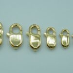Karabiner aus 585er Gelb- und Weißgold für Goldketten, Goldarmbänder und Anhänger – in 7 verschiedenen Größen
