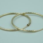 Klassische Creolen aus 333 Gelbgold