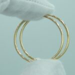 Klassische Creolen aus 333 Gelbgold