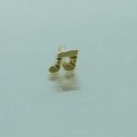 Nasenpiercing Musik Note aus 750 Gelbgold