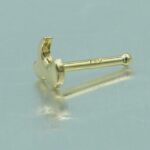 Nasenpiercing aus 750 Gelbgold