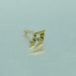 Nasenpiercing Musik Note aus 750 Gelbgold