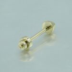 Piercing Hantel aus 585 Gold