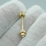 Piercing Hantel aus 585 Gold