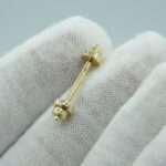 Piercing Hantel aus 585 Gold
