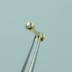 Piercing Kugel Monroe Labret mit Stein aus 750 Gold