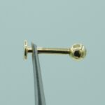 Piercing Kugel Monroe Labret mit Stein aus 750 Gold