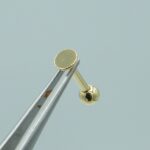 Piercing Kugel Monroe Labret mit Stein aus 750 Gold