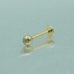 Piercing Kugel Monroe Labret mit Stein aus 750 Gold