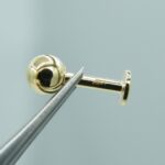 Piercing Kugel Monroe Labret aus 750 Gold