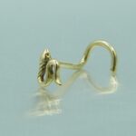 Nasenpiercing Schlange aus 750 Gelbgold