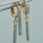 Set aus 585/- massiv Roségold mit mehreren gefassten Zirkonia Steinen