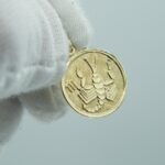 Skorpion Anhänger aus 585 massiv Gelbgold