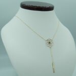 Gelbgold Y-Kette/Lariat-Kette mit dekorativen Anhängern