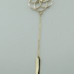 Gelbgold Y-Kette/Lariat-Kette mit dekorativen Anhängern