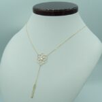 Gelbgold Y-Kette/Lariat-Kette mit dekorativen Anhängern